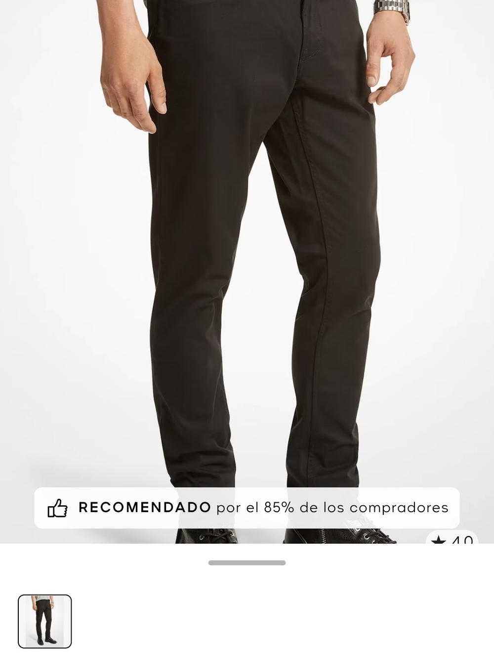 Michael Kors Men’s Black Slim Tapered Pants